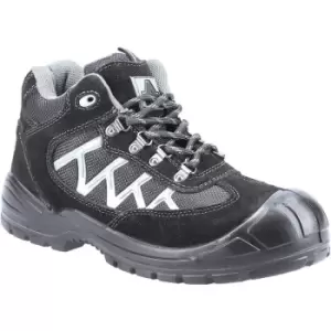 Image of Amblers Unisex Adult 255 Suede Safety Boots (10 UK) (Black) - Black