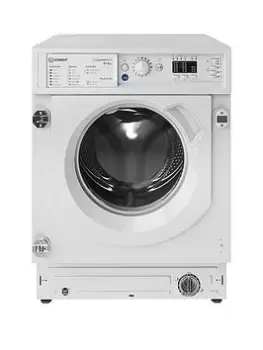 image of Indesit BIWDIL861485UK 8KG 6KG 1400RPM Integrated Washer Dryers