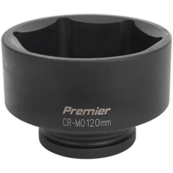 Image of Sealey 1" Drive Hexagon Impact Socket Metric 1" 120mm