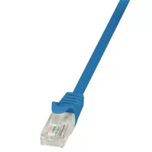 Image of LogiLink 0.25m Cat.5e U/UTP networking cable Blue Cat5e U/UTP (UTP)