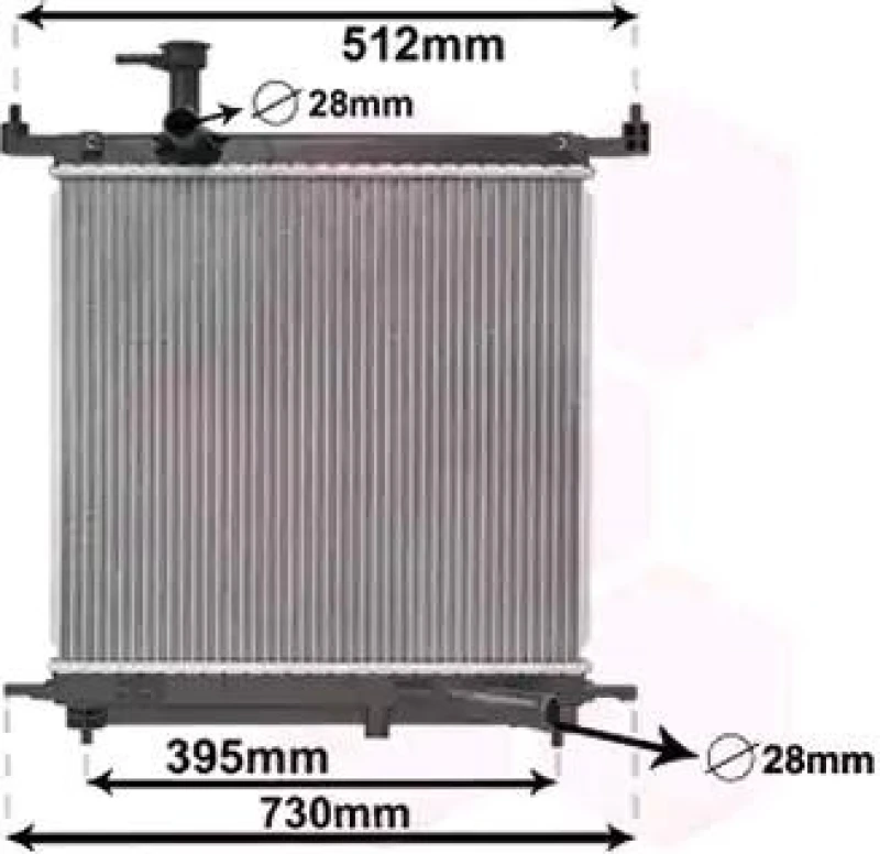 Image of VAN WEZEL 13012706 Engine radiator Aluminium Radiator,engine cooling (470)