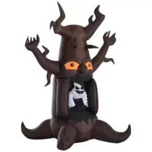 image of All Hallows 2.4m Inflatable Floating Tree Ghost Decoration with LED Lights