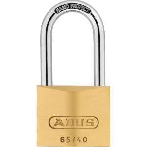 Image of Abus 65 Series Compact Brass Padlock Keyed Alike 40mm Long 6404