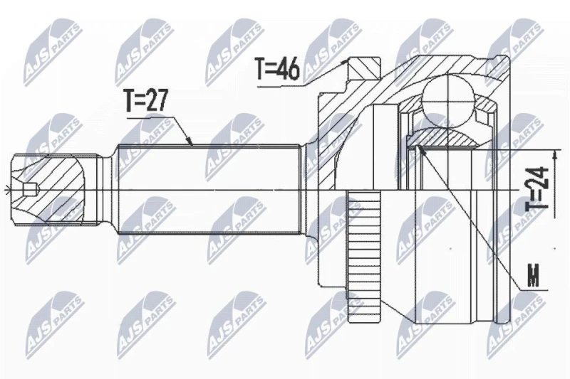 Image of NTY CV joint kit NTY NPZ-HY-557