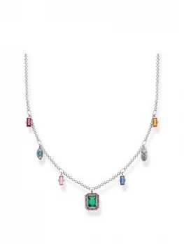 image of Thomas Sabo Colourful Lucky Symbols Silver Necklace