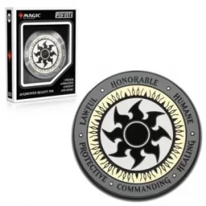 Image of PMTG008 Magic: The Gathering White Mana Crest Augmented Reality Enamel Pin