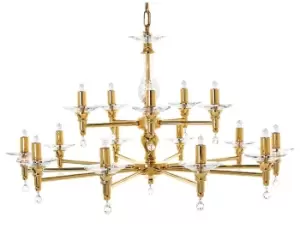 image of San Marino Gold 15 Arm Chandelier