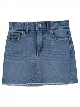 Levis Girls High Rise Denim Skirt - Light Wash, Light Wash, Size Age: 5 Years, Women