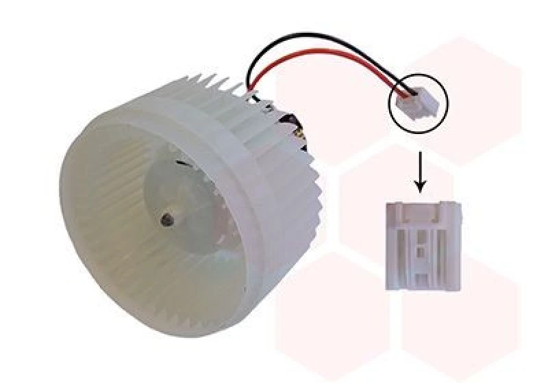 Image of VAN WEZEL Blower motor VAN WEZEL 5920773