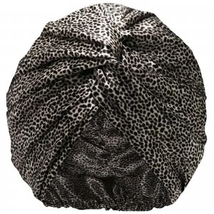 image of Slip Pure Silk Turban (Various Colours) - Leopard