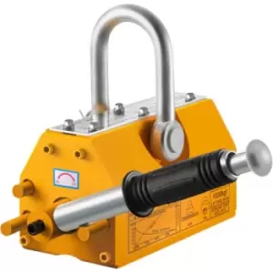 Image of VEVOR 1000KG Steel Magnetic Lifter, 2200lb Heavy Duty Magnet Hoist Crane Hoist Lifting Magnet Hoist Crane for Electricity Engineering Transportation M