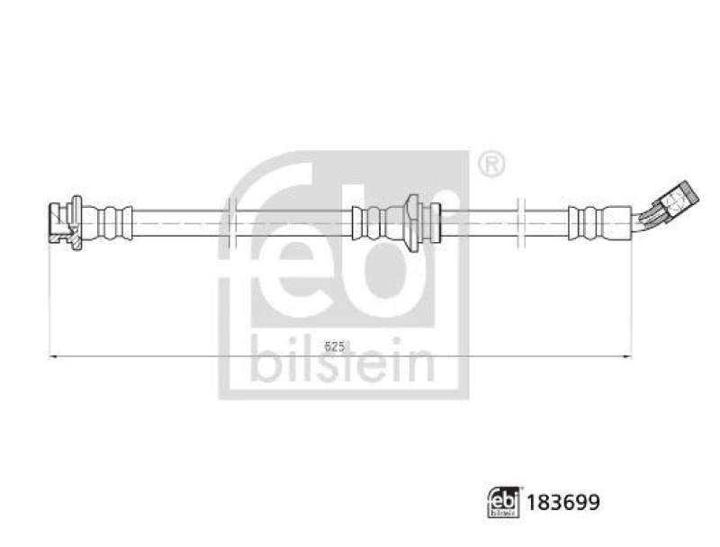 Image of Brake hose FEBI BILSTEIN 183699