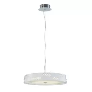 Image of Phoenix Pendant 18W LED 4000K White/Crystal