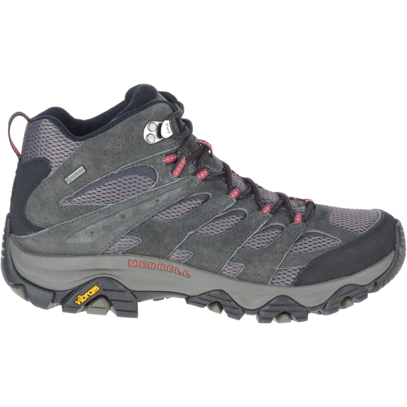 Image of Merrell Moab 3 Mid Gore Tex Grey Waterproof Walking Boots Mens GTX Hiking Boots - UK 12 Grey male PS3763BEL12