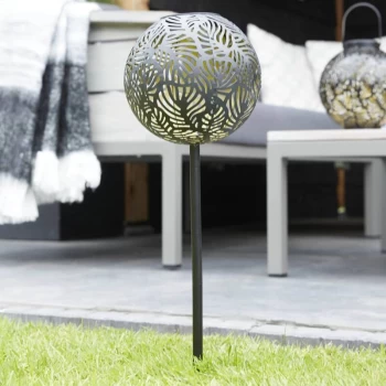 Image of Solar LED Garden Stick Light Samba Small - Black - Luxform