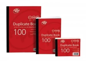 image of Value Duplicate Book Plain Ruled 105x130mmPK5