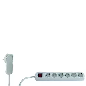 image of REV 0012626114 power extension 2m 6 AC outlet(s) Indoor White