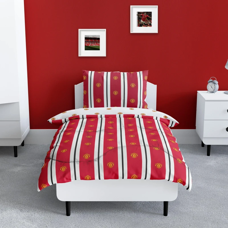 Image of Manchester United FC Man United FC Coverless Single Quilt 10.5 Tog Duvets Single Multi 88409799010