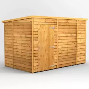 image of 10X6 Power Overlap Pent Windowless Shed