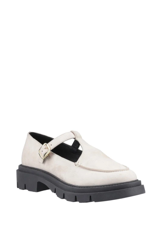 Image of Hush Puppies Nella T-Bar Shoe Cream