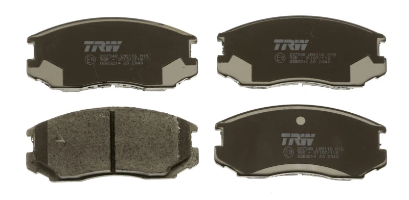 Image of TRW GDB3214 Brake pad set with acoustic wear warning, with accessories Brake Pad Set,disc brake (402)