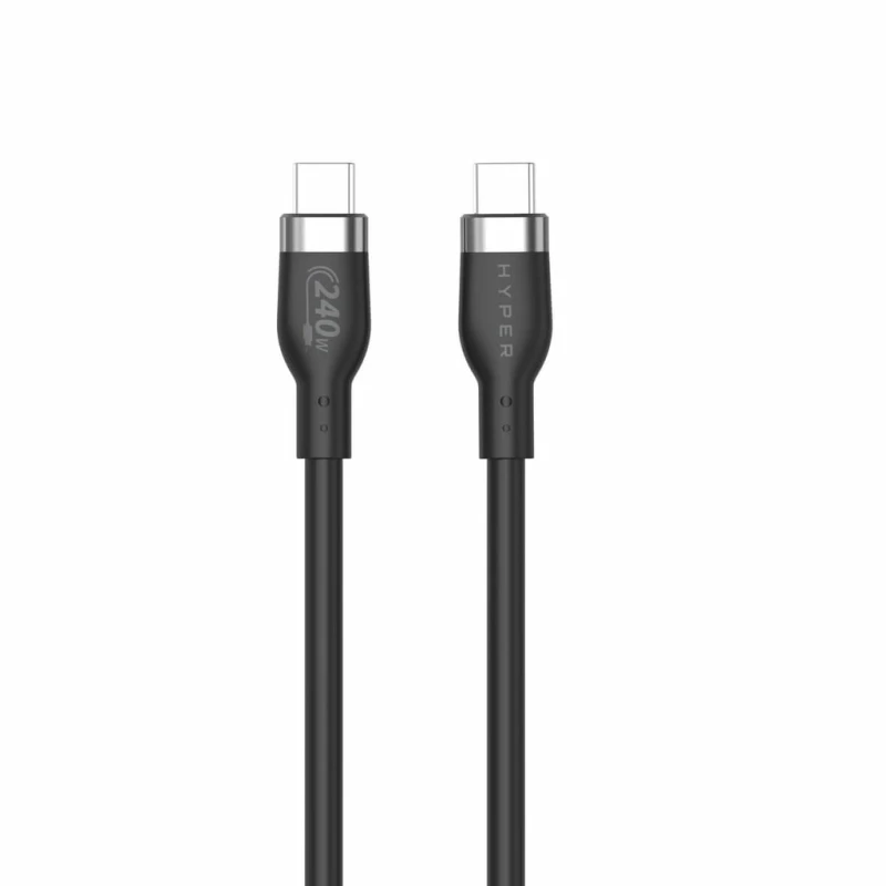 Image of Targus 2M Silicone 240W USB-C Charging Cable - HJ4002BKGL