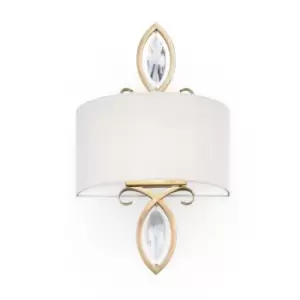 image of Luxe Wall Lamp Gold Antique, 1 Light, E14