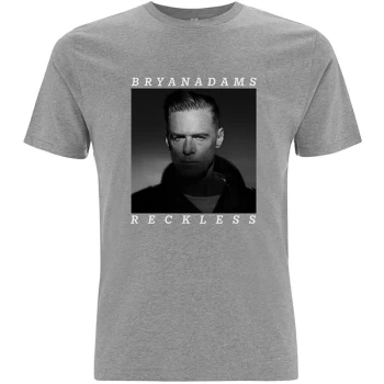 Image of Bryan Adams - Reckless Unisex Large T-Shirt - Grey