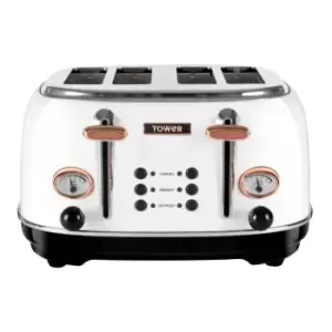 Image of Tower T20017W Bottega 4 Slice Toaster