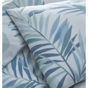 image of Portfolio Home Soraya Tropics Duvet Cover Set Blue Double Bed - Blue