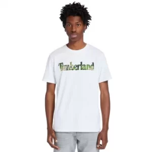 Image of Timberland Kennebec River Logo T-Shirt For Men In White, Size L
