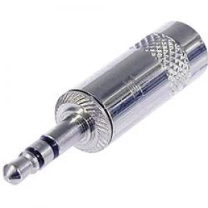 image of 3.5mm audio jack Plug straight Number of pins 3 Stereo Silver Rean AV NYS231L