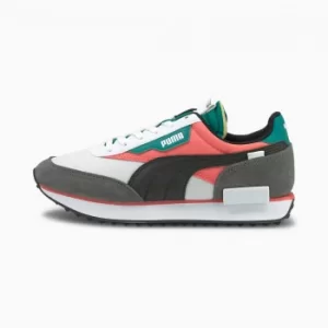 Image of Womens PUMA Future Rider Play On Sneakers, White/Georgia Peach, size 5.5, Shoes