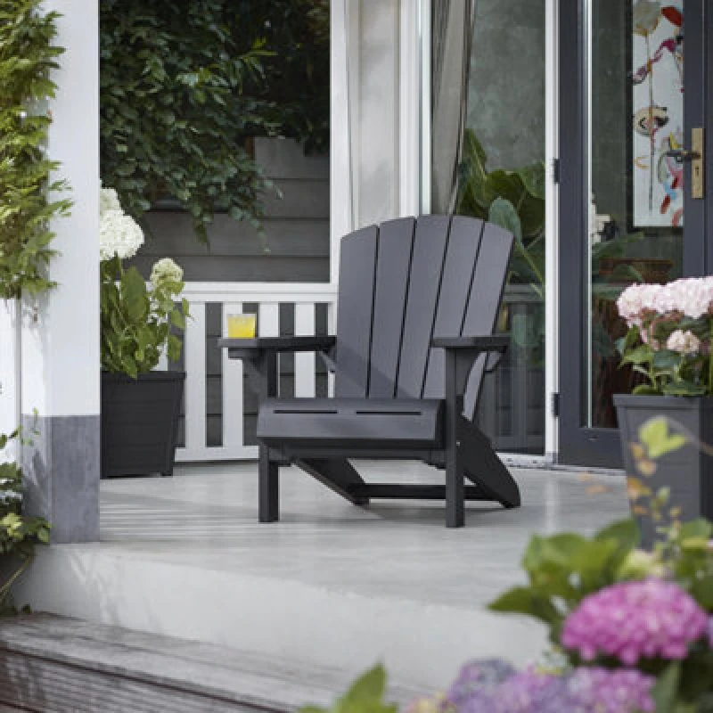 Image of Keter Set of 2 Adirondack Alpine Chairs - Grey 260225