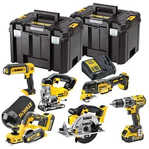 Image of DEWALT DCK665P3T 18V Xr 6 Piece Brushless Cordless Compact Wood Working Set