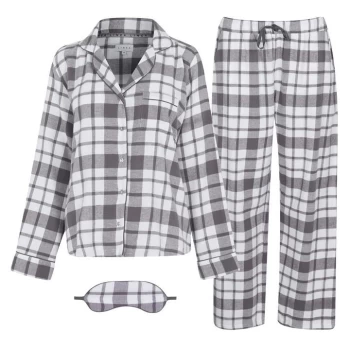 Image of Linea Pyjama Eyemask Set - Grey Lurex