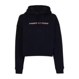 Image of Tommy Sport Sports Reg Graphic Hoodie Ladies - Blue