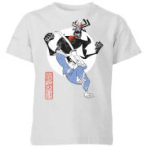 image of Samurai Jack Eternal Battle Kids T-Shirt - Grey - 11-12 Years