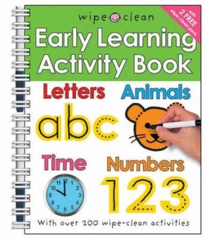 Image of Wipe Clean Early Learning Activity Book by Roger Priddy Book