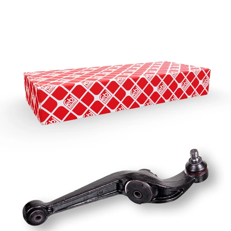 Image of FEBI BILSTEIN 19833 Suspension arm Control Arm, Cast Steel, Right, with ball joint, with rubber mounts Cast Steel Track Control Arm (273)