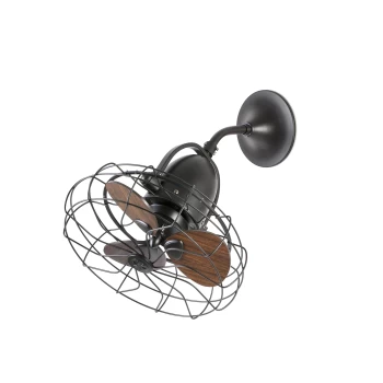 image of Keiki Small Wall / Ceiling Fan Without Light Brown