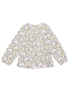 Image of Barbour Girls Sophie Print Top - Multi, Size Age: 6-7 Years, Women