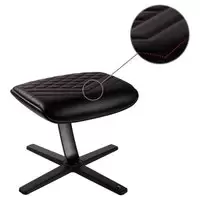 Image of noblechairs Footrest - Black/Red