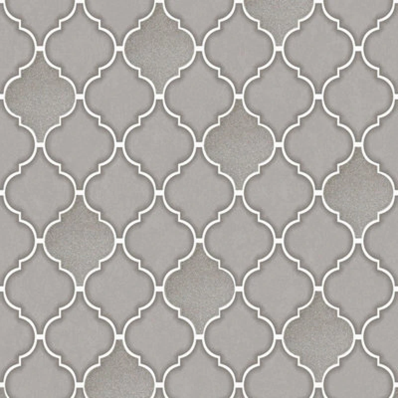 Image of Holden Decor Holden Retro Trellis Tile Ogee Geometric Glitter Geo Tiling On A Roll Wallpaper Charcoal Grey 89311