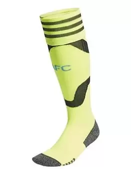 Image of adidas Arsenal 23/24 Away Stadium Socks, Yellow Size M Men