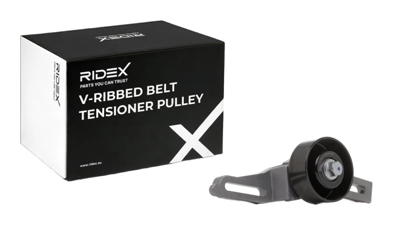 Image of RIDEX 310T0007 Tensioner Pulley Tensioner Pulley,v-ribbed belt (310)