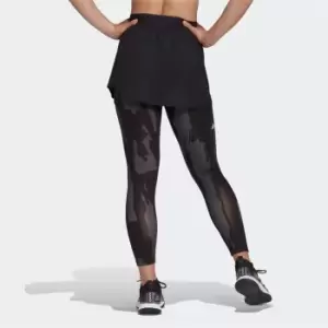 image of adidas Tennis New York 2-in-1 7/8 Tights Womens - Black