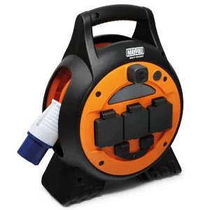 Image of Mobile Mains Roller Power Unit with LED Light - 15m UK Plug