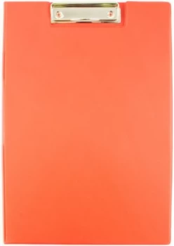 image of Q Connect Pvc Clipboard Foldover Red