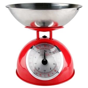 Denby Red Mechanical Kitchen Scales